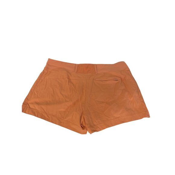 Athleta Trekkie North Shorts Womens 22 Orange Lightweight Stretch Casual Wear - Picture 3 of 4